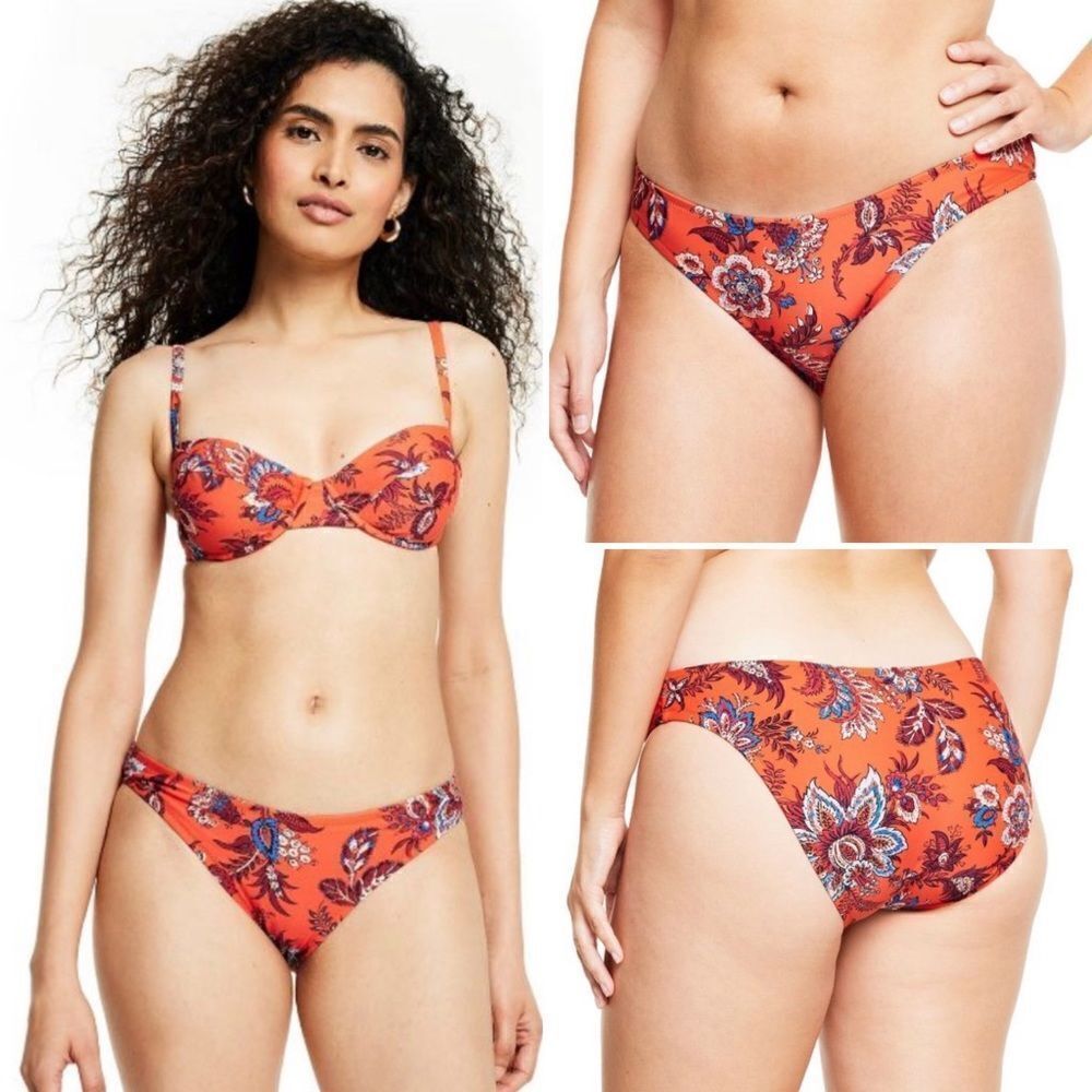RHODE x Target Large Leafy Floral Print Hipster Coverage Bikini
Bottom Sz XL NWT